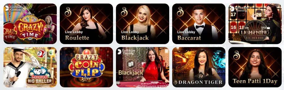 Live casino games NOMINI CASINO INDIA