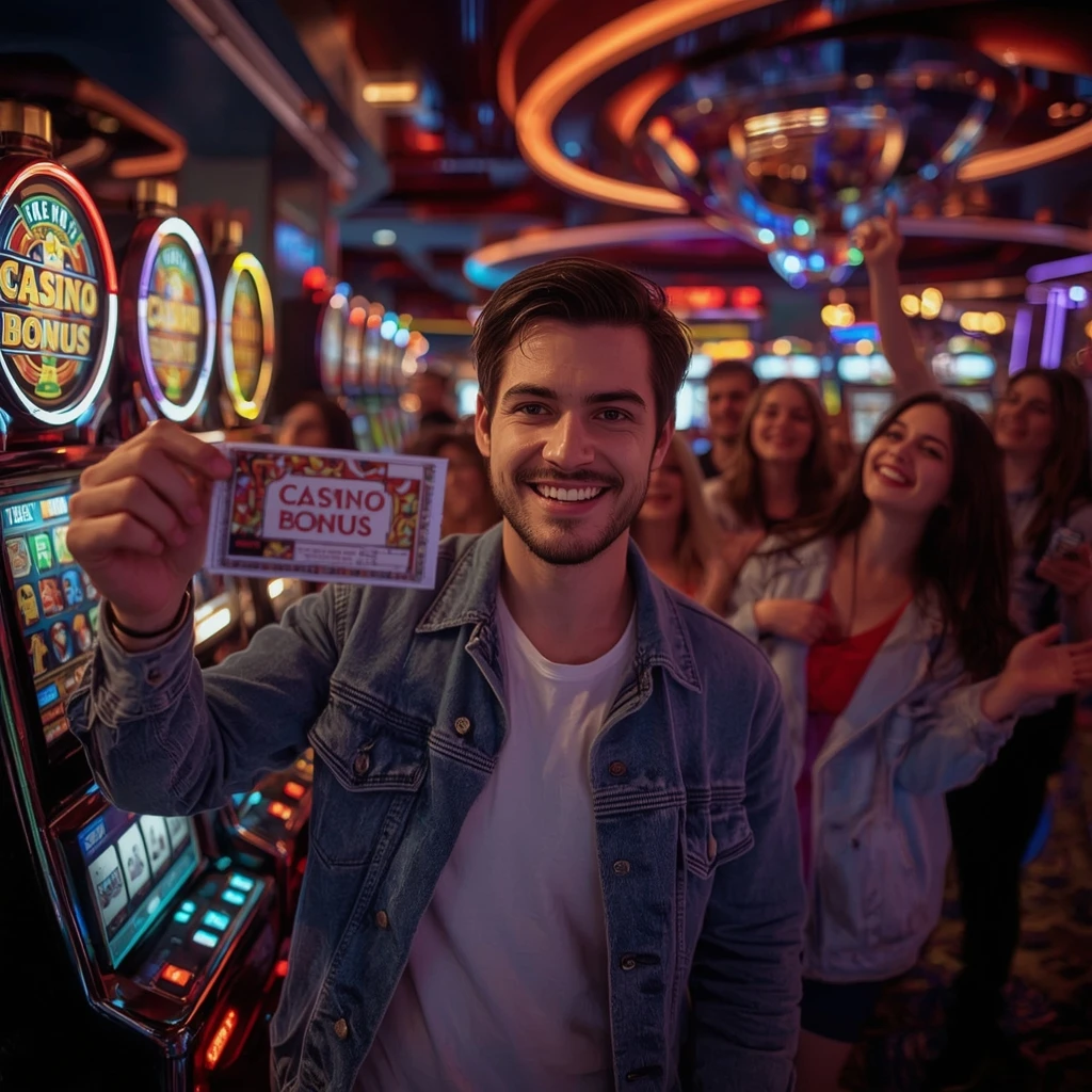 a person with a casino bonus NOMINI CASINO